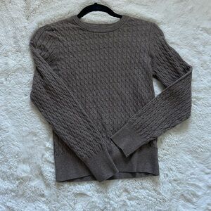 Old NavyCable Knit Sweater in Brown